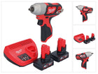 Milwaukee M12 BIW38-402 Clé à choc sans fil 12 V 135 Nm 3/8 + 2x batterie 4,0 Ah + chargeur