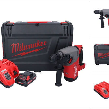 Milwaukee M18 ONEFHX-301X martello combinato a batteria 18 V 2,5 J SDS-Plus Brushless + 1x batteria ricaricabile 3,0 Ah + caricatore + scatola HD