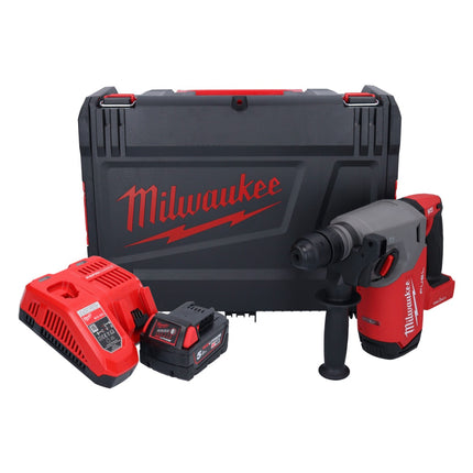 Milwaukee M18 ONEFHX-501X Martillo combinado sin cable 18 V 2.5 J SDS-Plus Brushless + 1x batería recargable 5.0 Ah + cargador + caja HD