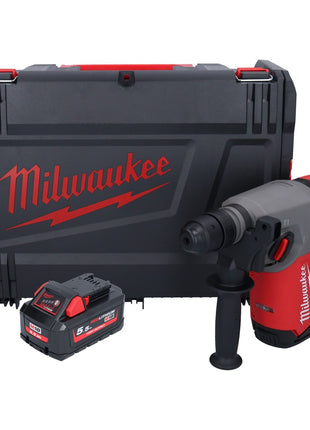 Milwaukee M18 ONEFHX-551X Martello combinato a batteria 18 V 2,5 J SDS-Plus Brushless + 1x batteria ricaricabile 5,5 Ah + scatola HD - senza caricabatterie