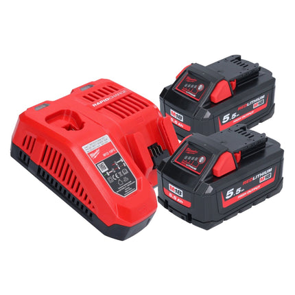 Milwaukee M18 ONEFHX-552X Akku Kombihammer 18 V 2,5 J SDS-Plus ( 4933478504 ) Brushless + 2x Akku 5,5 Ah + Ladegerät + HD-Box