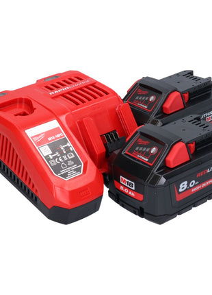 Milwaukee M18 ONEFHX-802X Martello combinato a batteria 18 V 2,5 J SDS-Plus Brushless + 2x batteria 8,0 Ah + caricatore + scatola HD