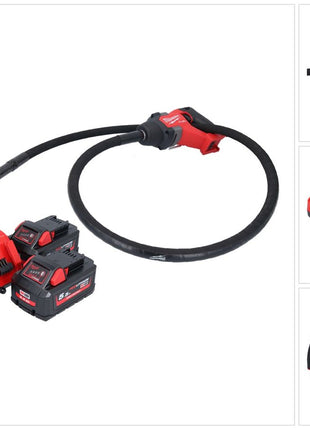 Milwaukee M18 FCVN24-552 Akumulatorowy wibrator do betonu 18 V 2,4 m bezszczotkowy + 2x akumulator 5,5 Ah + ładowarka