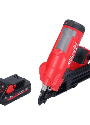 Cloueur à batterie Milwaukee M18 FFN-301 18 V 50 - 90 mm sans balais + 1x batterie 3,0 Ah - sans chargeur