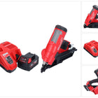 Clavadora a batería Milwaukee M18 FFN-501 18 V 50 - 90 mm sin escobillas + 1x batería 5,0 Ah + cargador