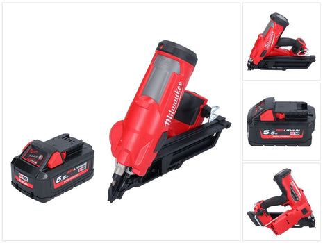 Milwaukee M18 FFN-551 cloueur sans fil 18 V 50 - 90 mm Brushless + 1x batterie 5,5 Ah - sans kit chargeur