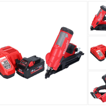 Milwaukee M18 FFN-801 Cloueur sans fil 18 V 50 - 90 mm Brushless + 1x batterie 8,0 Ah + chargeur