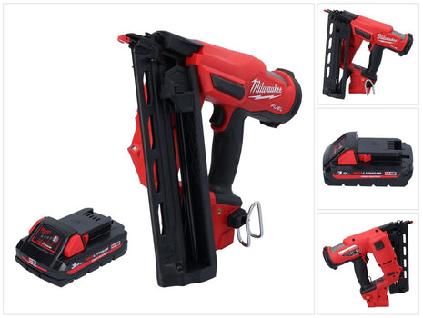 Milwaukee M18 FN16GA-301 Chiodatrice a batteria 18 V 32 - 64 mm brushless + 1x batteria ricaricabile 3,0 Ah - senza caricabatterie