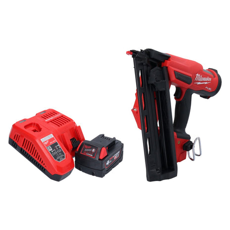 Clavadora a batería Milwaukee M18 FN16GA-401 18 V 32 - 64 mm sin escobillas + 1x batería 4,0 Ah + cargador