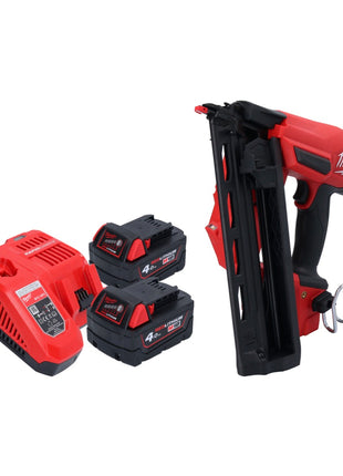 Milwaukee M18 FN16GA-402 Gwoździarka akumulatorowa 18 V 32 - 64 mm bezszczotkowa + 2x akumulator 4,0 Ah + ładowarka