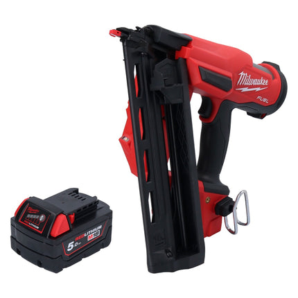 Milwaukee M18 FN16GA-501 Clavadora sin cable 18 V 32 - 64 mm sin escobillas + 1x batería 5.0 Ah - sin cargador