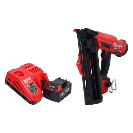 Milwaukee M18 FN16GA-501 Cordless nailer 18 V 32 - 64 mm brushless + 1x rechargeable battery 5.0 Ah + charger