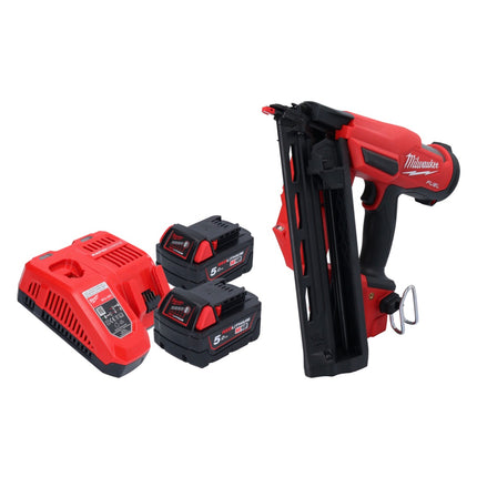 Milwaukee M18 FN16GA-502 Clavadora sin cable 18 V 32 - 64 mm sin escobillas + 2x batería 5.0 Ah + cargador