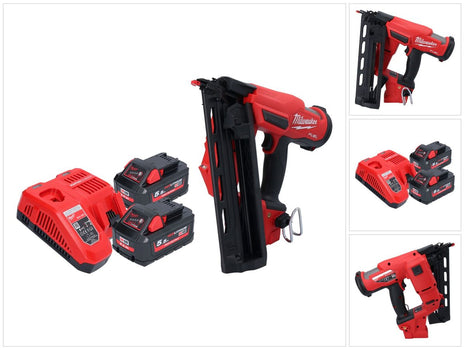 Milwaukee M18 FN16GA-552 Chiodatrice a batteria 18 V 32 - 64 mm brushless + 2x batteria 5,5 Ah + caricabatterie