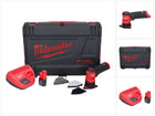 Milwaukee M12 FDSS-201X Akku Punktschleifer 12 V 88,8 x 63,5 mm Brushless + 1x Akku 2,0 Ah + Ladegerät + HD-Box