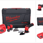 Amoladora puntual a batería Milwaukee M12 FDSS-252X 12 V 88,8 x 63,5 mm sin escobillas + 2x batería 2,5 Ah + cargador + caja HD