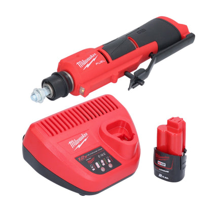 Milwaukee M12 FTB-201 Cordless Tyre Rougher 12 V 7/16" Hex Brushless + 1x rechargeable battery 2.0 Ah + charger