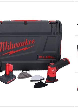 Milwaukee M12 FDSS-501X Akku Punktschleifer 12 V 88,8 x 63,5 mm Brushless + 1x Akku 5,0 Ah + Ladegerät + HD-Box