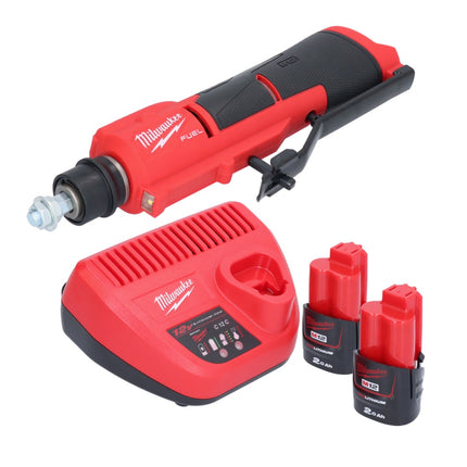 Milwaukee M12 FTB-202 Cordless Tyre Rougher 12 V 7/16" Hex Brushless + 2x battery 2.0 Ah + charger