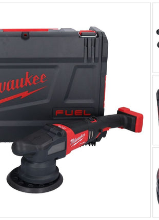 Pulidora excéntrica a batería Milwaukee M18 FROP21-501X 18 V 150 mm sin escobillas + 1x batería 5,0 Ah + caja HD - sin cargador