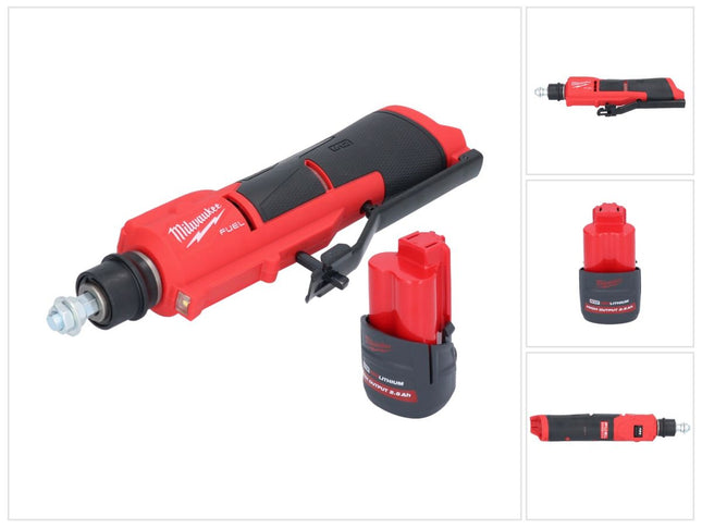 Milwaukee M12 FTB-251 Cordless Tyre Rougher 12 V 7/16" Hex Brushless + 1x rechargeable battery 2.5 Ah - without charger