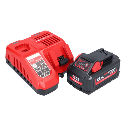 Pulidora excéntrica a batería Milwaukee M18 FROP21-551X 18 V 150 mm sin escobillas + 1x batería 5,5 Ah + cargador + caja HD