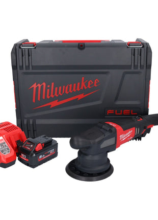 Polisseuse excentrique sur batterie Milwaukee M18 FROP21-801X 18 V 150 mm brushless + 1x batterie 8,0 Ah + chargeur + boîtier HD