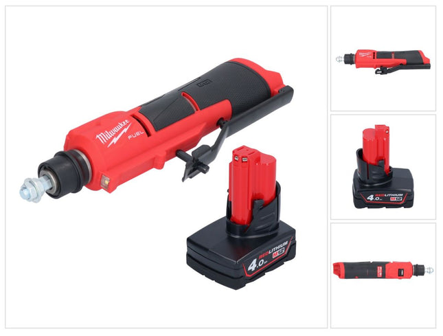Milwaukee M12 FTB-401 Cordless tyre scraper 12 V 7/16" Hex Brushless +1x battery 4.0 Ah - without charger