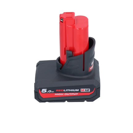 Milwaukee M12 FTB-501 Cordless Tyre Rougher 12 V 7/16" Hex Brushless + 1x rechargeable battery 5.0 Ah - without charger