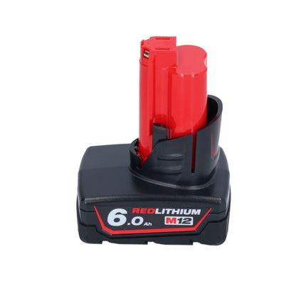 Milwaukee M12 FTB-601 Raschiagomme a batteria 12 V 7/16" Hex Brushless + 1x batteria ricaricabile 6,0 Ah - senza caricabatterie