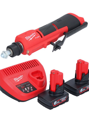 Milwaukee M12 FTB-602 Ponceuse à pneu sans fil 12 V 7/16'' Hex Brushless + 2x batterie + chargeur