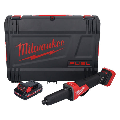 Amoladora recta a batería Milwaukee M18 FDGROVPDB-301X 18 V sin escobillas + 1x batería 3.0 Ah + caja HD - sin cargador