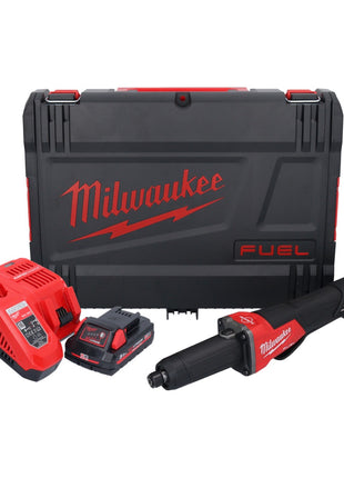 Amoladora recta a batería Milwaukee M18 FDGROVPDB-301X 18 V sin escobillas + 1x batería 3.0 Ah + cargador + caja HD