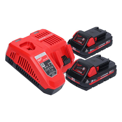Amoladora recta a batería Milwaukee M18 FDGROVPDB-302X 18 V sin escobillas + 2x baterías 3.0 Ah + cargador + caja HD