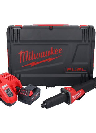 Milwaukee M18 FDGROVPDB-401X Akumulatorowa szlifierka prosta 18 V bezszczotkowa + 1x akumulator 4,0 Ah + ładowarka + pudełko HD