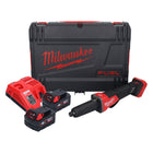 Amoladora recta a batería Milwaukee M18 FDGROVPDB-402X 18 V sin escobillas + 2x baterías 4.0 Ah + cargador + caja HD