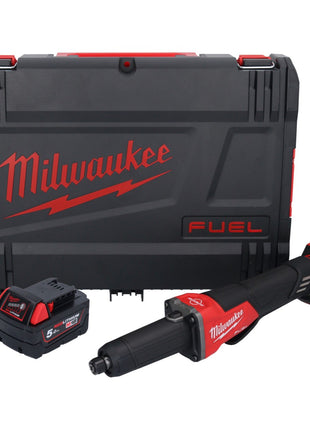 Amoladora recta a batería Milwaukee M18 FDGROVPDB-501X 18 V sin escobillas + 1x batería 5,0 Ah + caja HD - sin cargador