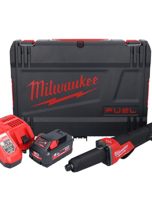 Amoladora recta a batería Milwaukee M18 FDGROVPDB-551X 18 V sin escobillas + 1x batería 5,5 Ah + cargador + caja HD