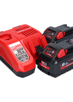 Amoladora recta a batería Milwaukee M18 FDGROVPDB-802X 18 V sin escobillas + 2x batería 8,0 Ah + cargador + caja HD