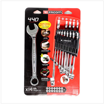 Facom 440.JP14 Ring - Maulschlüssel Set 14 tlg. (7 - 24 mm) - Toolbrothers