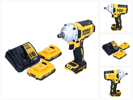 Akumulatorowy klucz udarowy DeWalt DCF 892 D2 18 V 812 Nm 1/2" bezszczotkowy + 2x akumulator 2,0 Ah + ładowarka