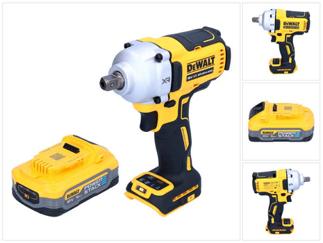 DeWalt DCF 892 N akumulatorowy klucz udarowy 18 V 812 Nm 1/2" bezszczotkowy + 1x akumulator Powerstack 5,0 Ah - bez ładowarki