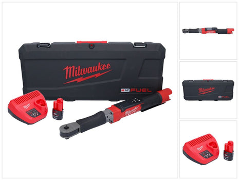 Milwaukee M12 ONEFTR12-201C Cyfrowy akumulatorowy klucz dynamometryczny 12 V 1/2" 203,4 Nm ( 4933464970 ) Bezszczotkowy + 1x akumulator 2,0 Ah + ładowarka + walizka