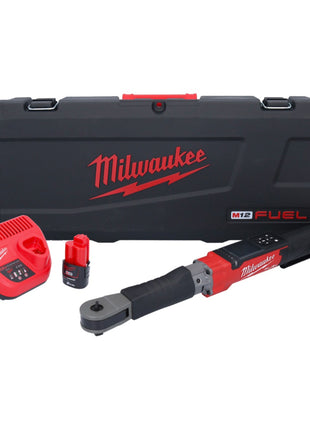 Milwaukee M12 ONEFTR12-201C llave dinamométrica digital a batería 12 V 1/2" 203,4 Nm (4933464970) sin escobillas + 1x batería 2,0 Ah + cargador + estuche