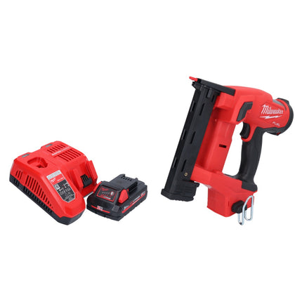 Grapadora a batería Milwaukee M18 FNCS18GS-301X 18 V 9,5 - 38 mm sin escobillas + 1x batería 3,0 Ah + cargador + caja HD