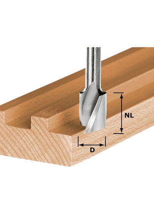 Festool HW Spi S8 D6/21 Fraise à rainurer 6 x 21 x 50 x 8 mm ( 490978 ) pour forets