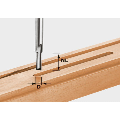 Festool HW S8 D6/14 fresa ranuradora 6 x 14 x 55 x 8 mm (490955) para fresadora OF 900, OF 1000, OF 1010, OF 1010 R, OF 1400, OF 2000, OF 2200