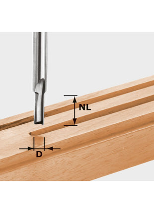 Festool HW S8 D8/20 Nutfrser 8 x 20 x 55 x 8 mm ( 490957 ) fr Dfonceuse OF 900, OF 1000, OF 1010, OF 1010 R, OF 1400, OF 2000, OF 2200