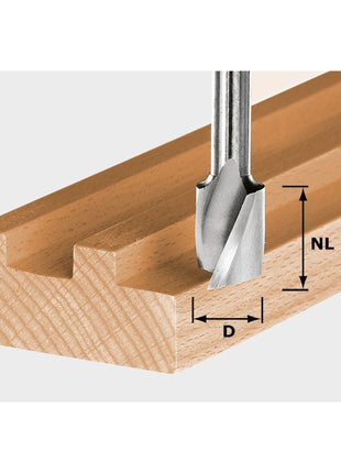 Festool HS Spi S8 D14/20 Spiralnutfrser 14 x 20 x 52 x 8 mm ( 490948 ) fr Dfonceuse OF 900, OF 1000, OF 1010, OF 1010 R, OF 1400, OF 2000, OF 2200