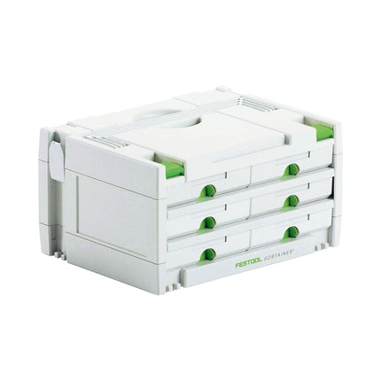 Festool SYS 3-SORT/6 SORTAINER Systainer organizador de maletines de herramientas ( 491984 ) 395 x 295 x 210 mm 6 cajones